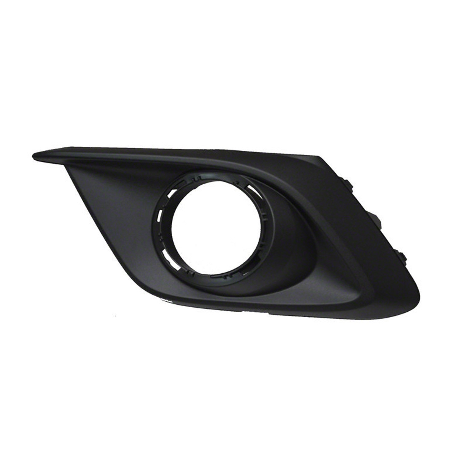 Bumper Insert Front Left Fog Lamp Bezel w/Fog Lamps Black for Mazda 3 2014–2016