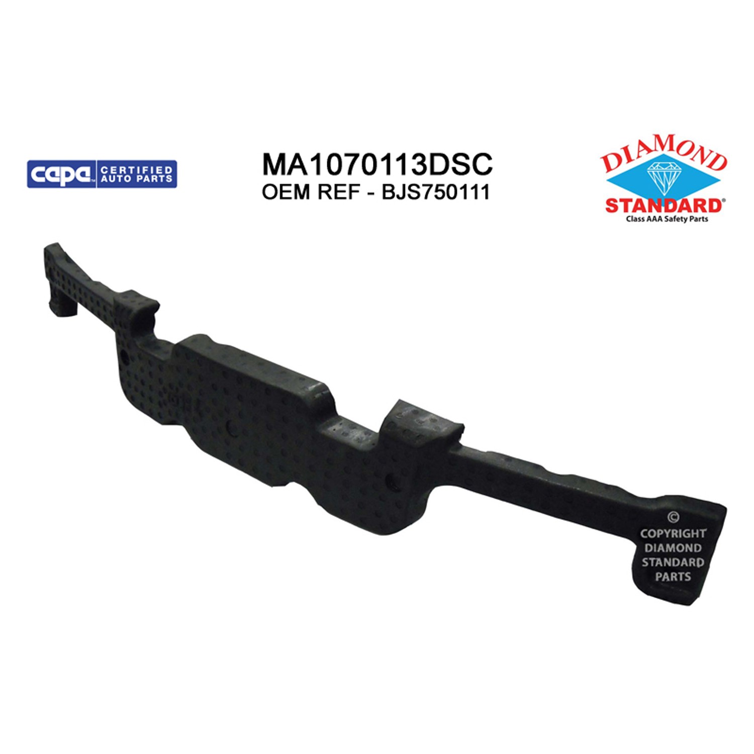 Bumper Impact Absorber Front CAPA for Mazda 3 2014–2016