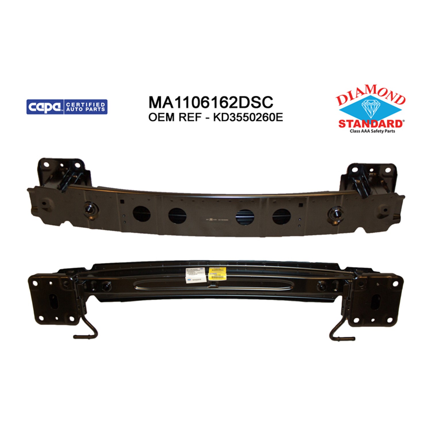 Bumper Cover Reinforcement Rear CAPA for Mazda CX-5 2013–2024