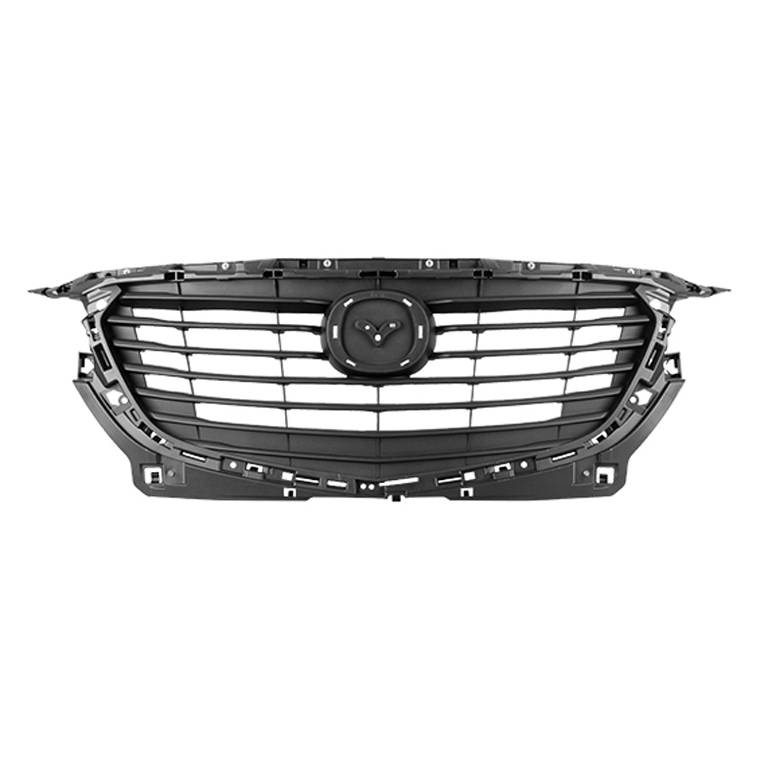 Grille Assembly w/o Radar Cruise Control Black for Mazda CX-3 2016–2018