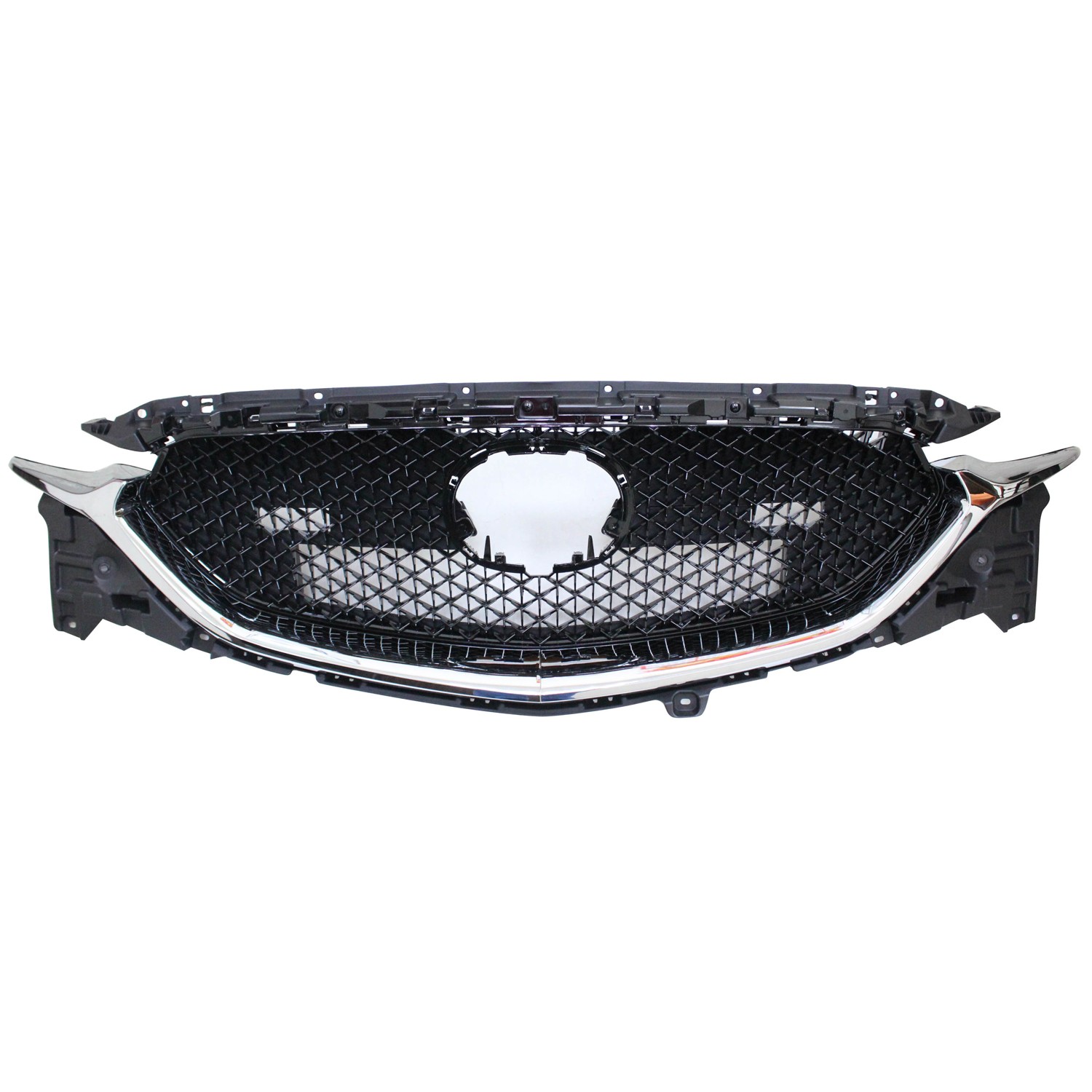 Grille Assembly w/o Chrome Ornament Glossy Black for Mazda CX-5 2017–2021