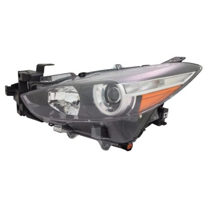 Headlight Assembly Composite Left Halogen Japan Built for Mazda 3 Sedan Hatchback 2017–2018
