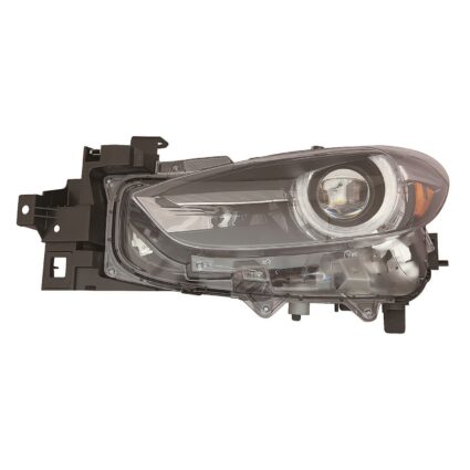 Headlight Assembly Composite Left LED w/o Auto Level Control CAPA for Mazda 3 Sedan Hatchback 2017–2018