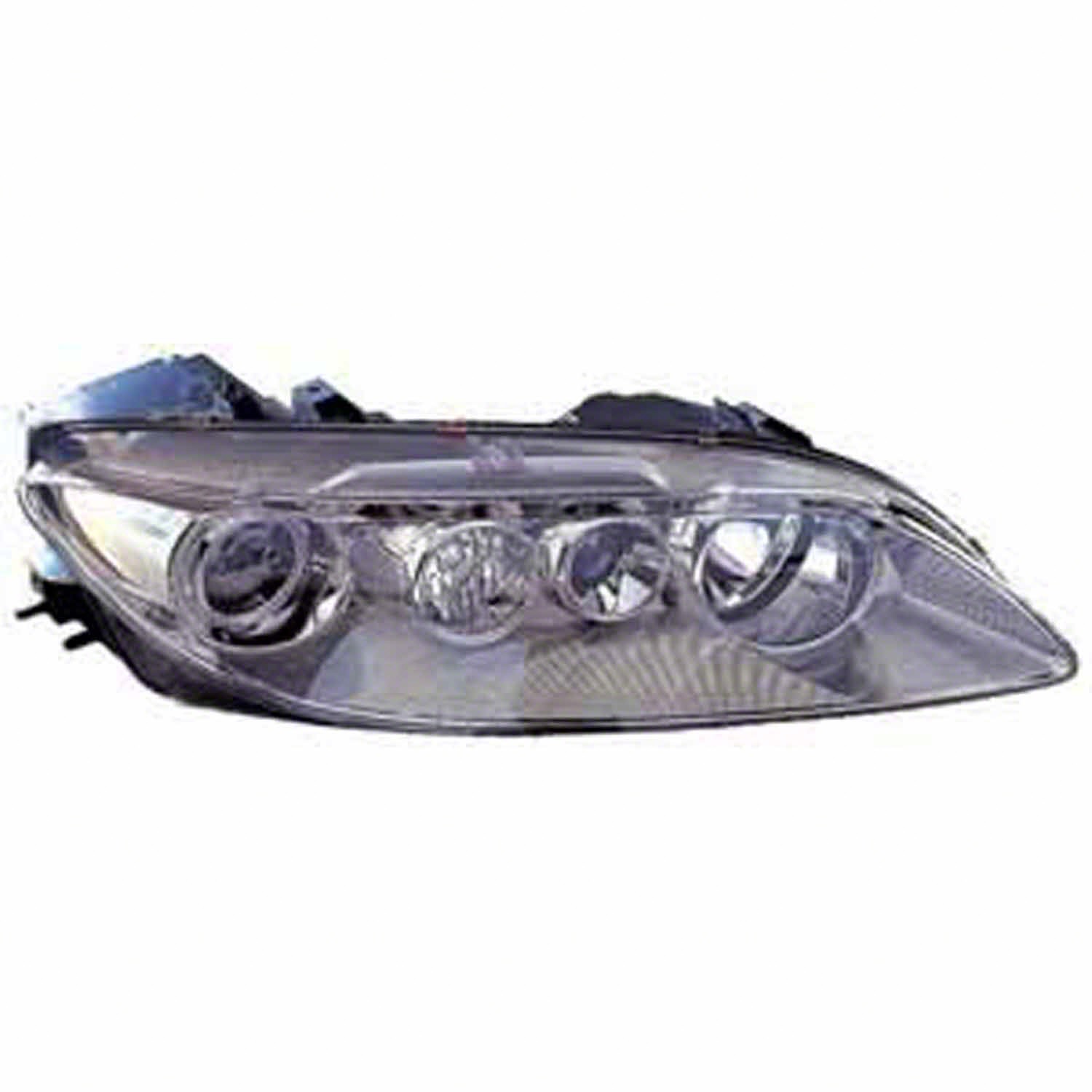Headlight Assembly Composite Right w/o Fog Lamps Lens & Body for Mazda 6 2003–2005