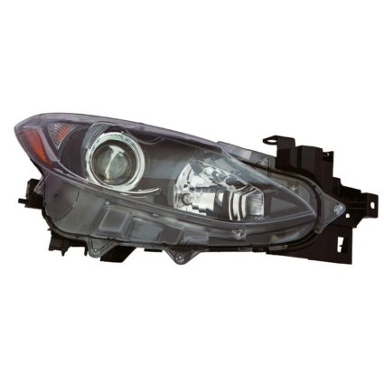 Headlight Assembly Composite Right Halogen for Mazda 3 2014–2016