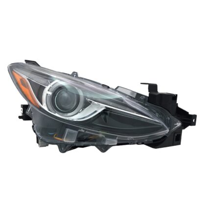 Headlight Assembly Composite Right HID w/o Auto Level Control for Mazda 3 2014–2018