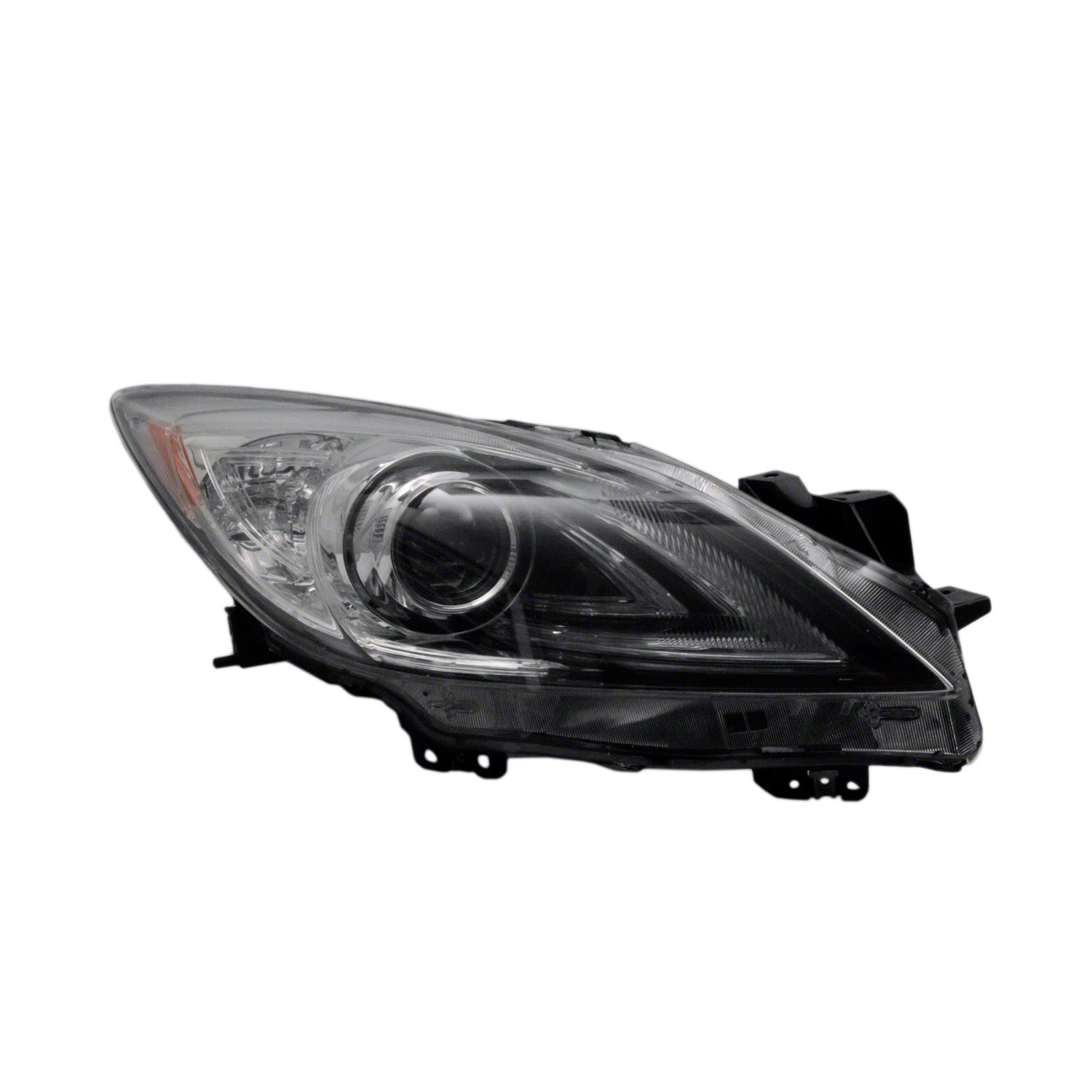 Headlight Lens Housing Right HID w/Auto Level Control w/DRL for Mazda 3 2010–2011