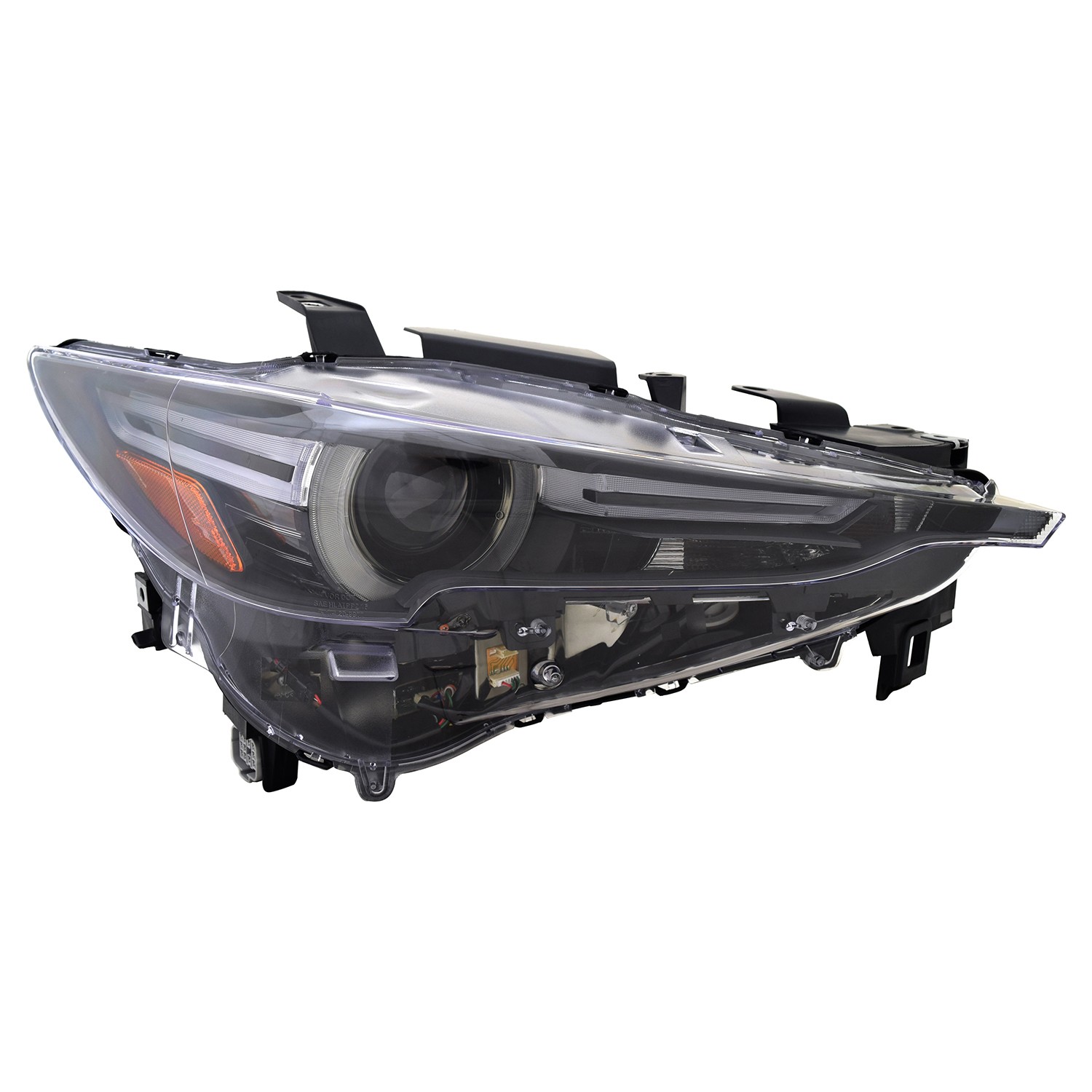Headlight Lens Housing Right w/Adaptive Headlamps CAPA for Mazda CX-5 2017–2020