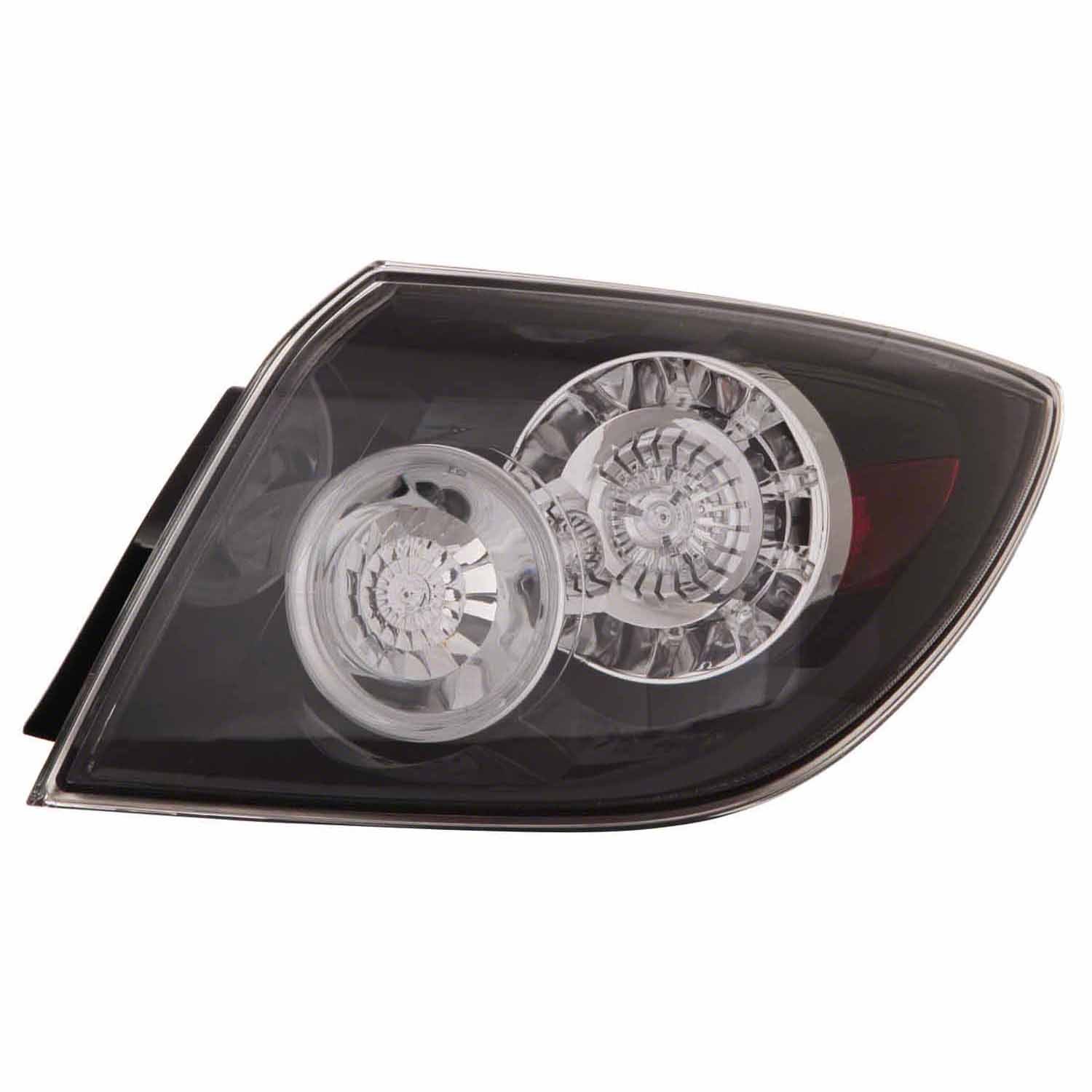 Tail Light Assembly Left LED Type for Mazda 3 Hatchback 2005–2009