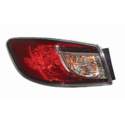 Tail Light Assembly Left Standard Type for Mazda 3 Sedan 2010–2013