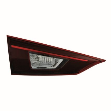 Tail Light Assembly Left Inner Bulb Type Clear Mexico Built for Mazda 3 Sedan 2014–2016
