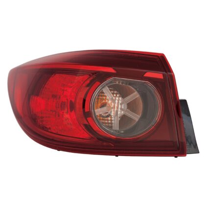 Tail Light Assembly Left Outer Bulb Type Japan Built for Mazda 3 Sedan 2014–2018