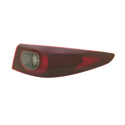 Tail Light Assembly Right Outer w/o Signature Lighting CAPA for Mazda 3 Sedan 2022–2024