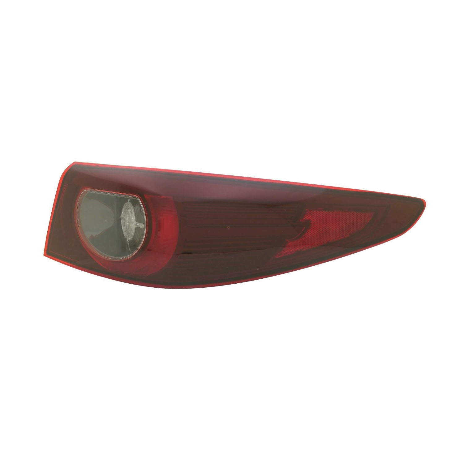 Tail Light Assembly Right Outer w/o Signature Lighting CAPA for Mazda 3 Sedan 2022–2024
