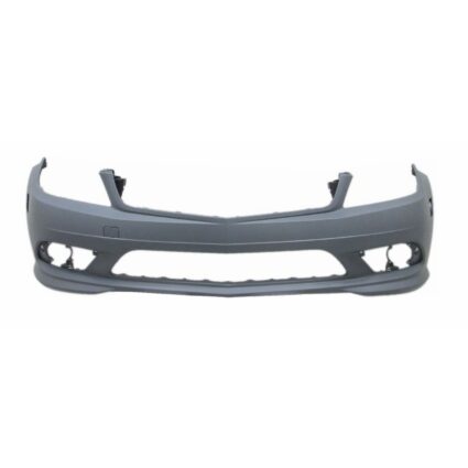 Bumper Cover Front W204 w/AMG Styling Pkg w/o Headlamp Washers w/o Parktronic Primed for Mercedes-Benz C230 C300 C350