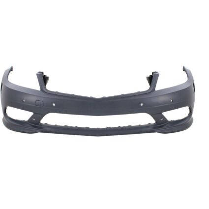 Bumper Cover Front W204 w/AMG Styling Pkg w/o Headlamp Washers w/Parktronic w/DRL Primed for Mercedes-Benz C230 C250 C300 C350