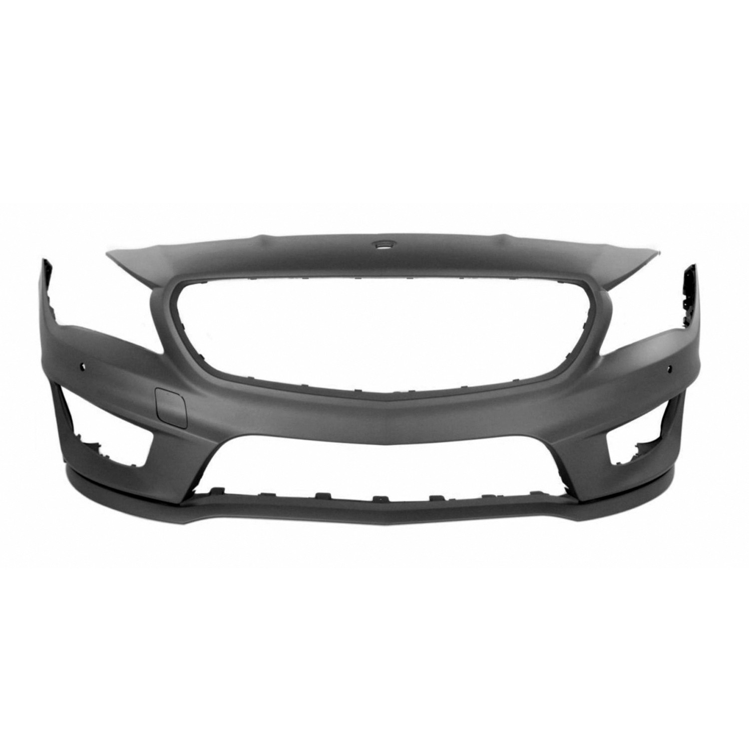 Bumper Cover Front w/AMG Styling Pkg C117 w/o Headlamp Washer w/Active Park Assist Primed for Mercedes-Benz CLA250 CLA45 AMG