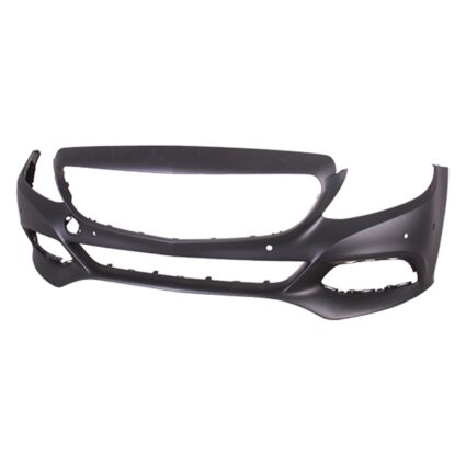 Bumper Cover Front W205/C205 w/o AMG w/o Luxury w/o Sport Pkg w/o Surround View w/Active Park Primed for Mercedes-Benz C300 Sedan Coupe 2015–2017