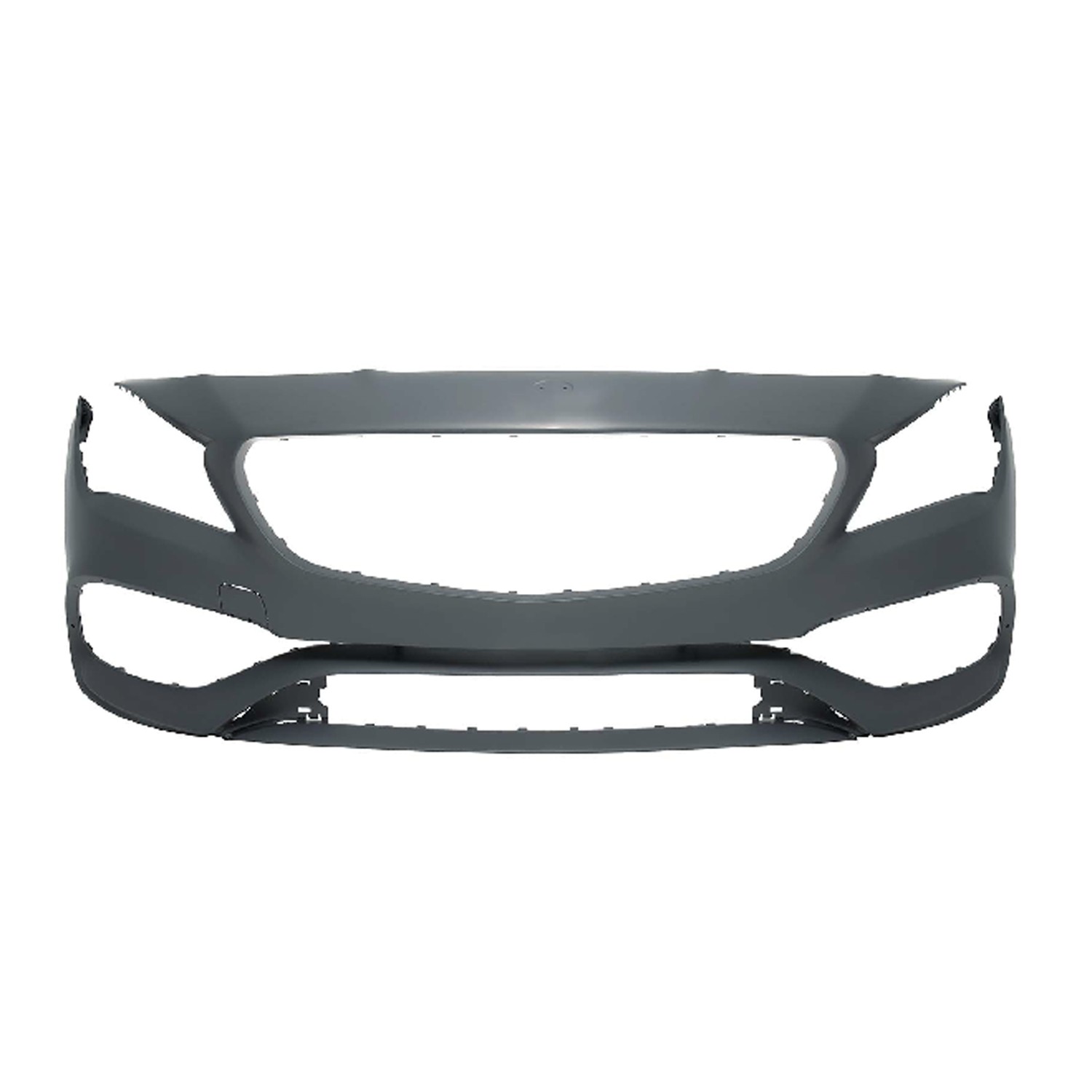 Bumper Cover Front C117 w/Aero Pkg w/Active Park Assist Primed CAPA for Mercedes-Benz CLA45 AMG 2017–2019