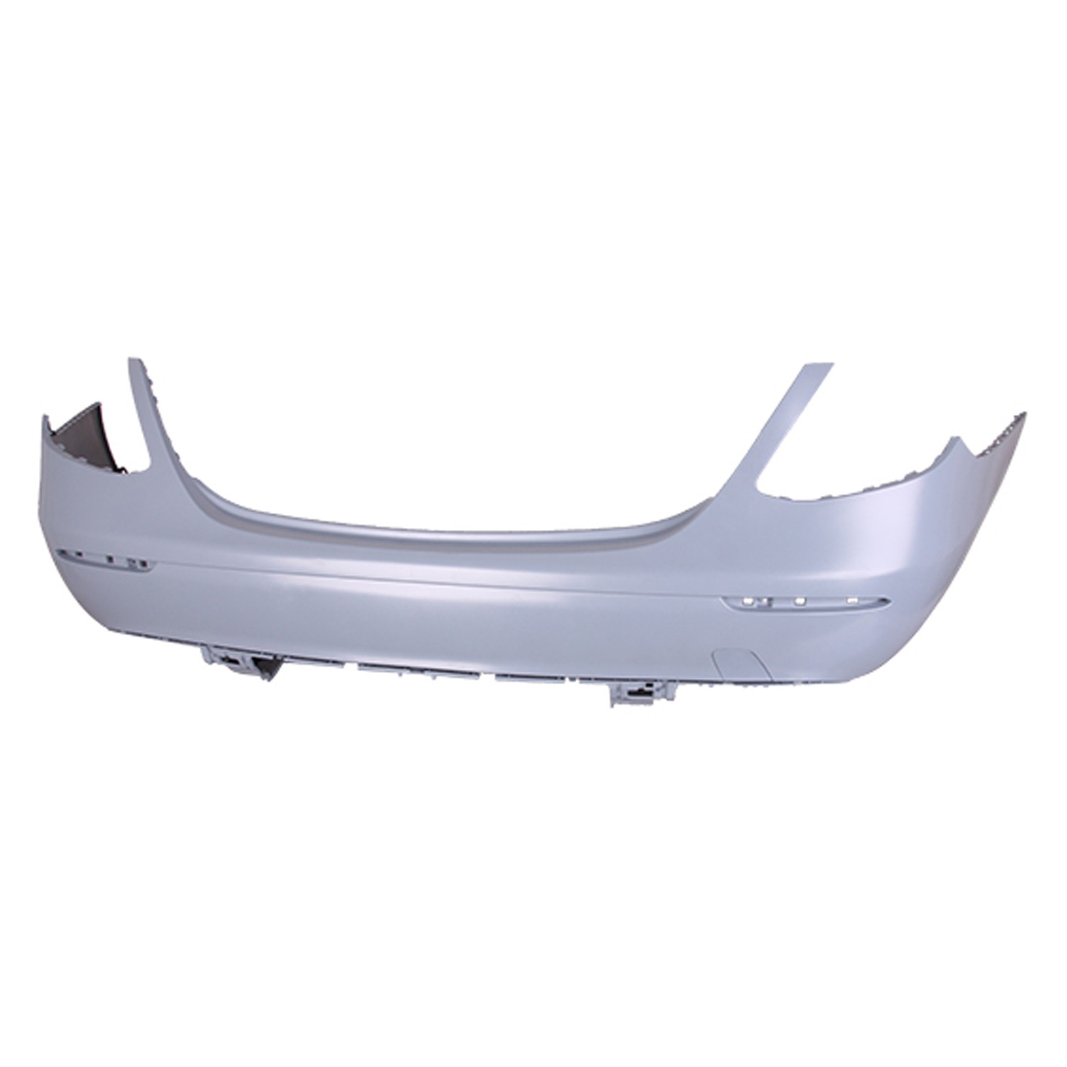 Bumper Cover Rear 4 Sensor Holes W213 w/Luxury Pkg w/o Active Park Assist Primed for Mercedes-Benz E300 E350 E400 E450