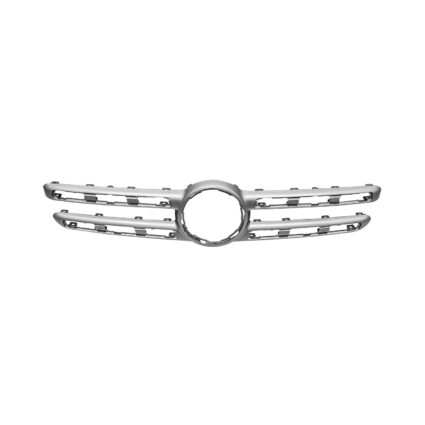 Grille Molding X247 w/o AMG Styling Pkg w/Front View Camera Matte Silver for Mercedes-Benz GLB250 2020–2023