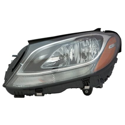 Headlight Assembly Composite Left W205 Halogen CAPA for Mercedes-Benz C300 C400 C63 AMG