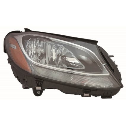 Headlight Assembly Composite Right W205 Halogen for Mercedes-Benz C300 C400 C63 AMG