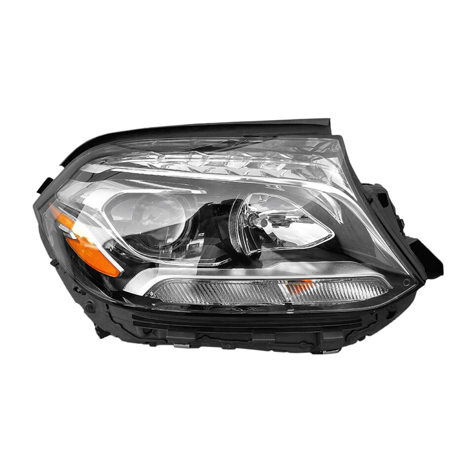 Headlight Assembly Composite Right X166 Halogen for Mercedes-Benz GLS450 GLS550 GLS63 AMG