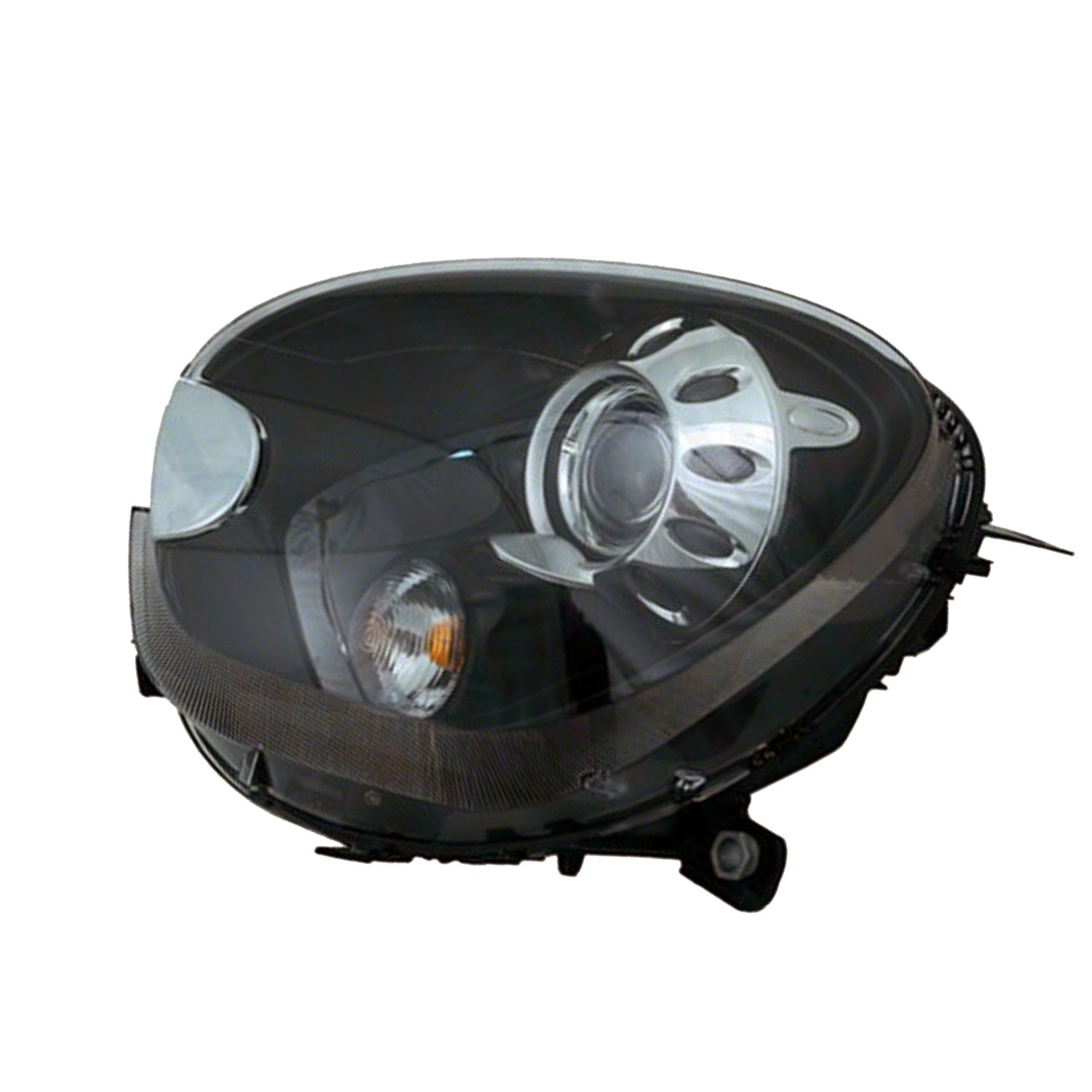 Headlight Assembly Composite Left R61 Xenon w/o Adaptive Headlamps w/Black Housing for Mini Cooper Paceman 2013–2016