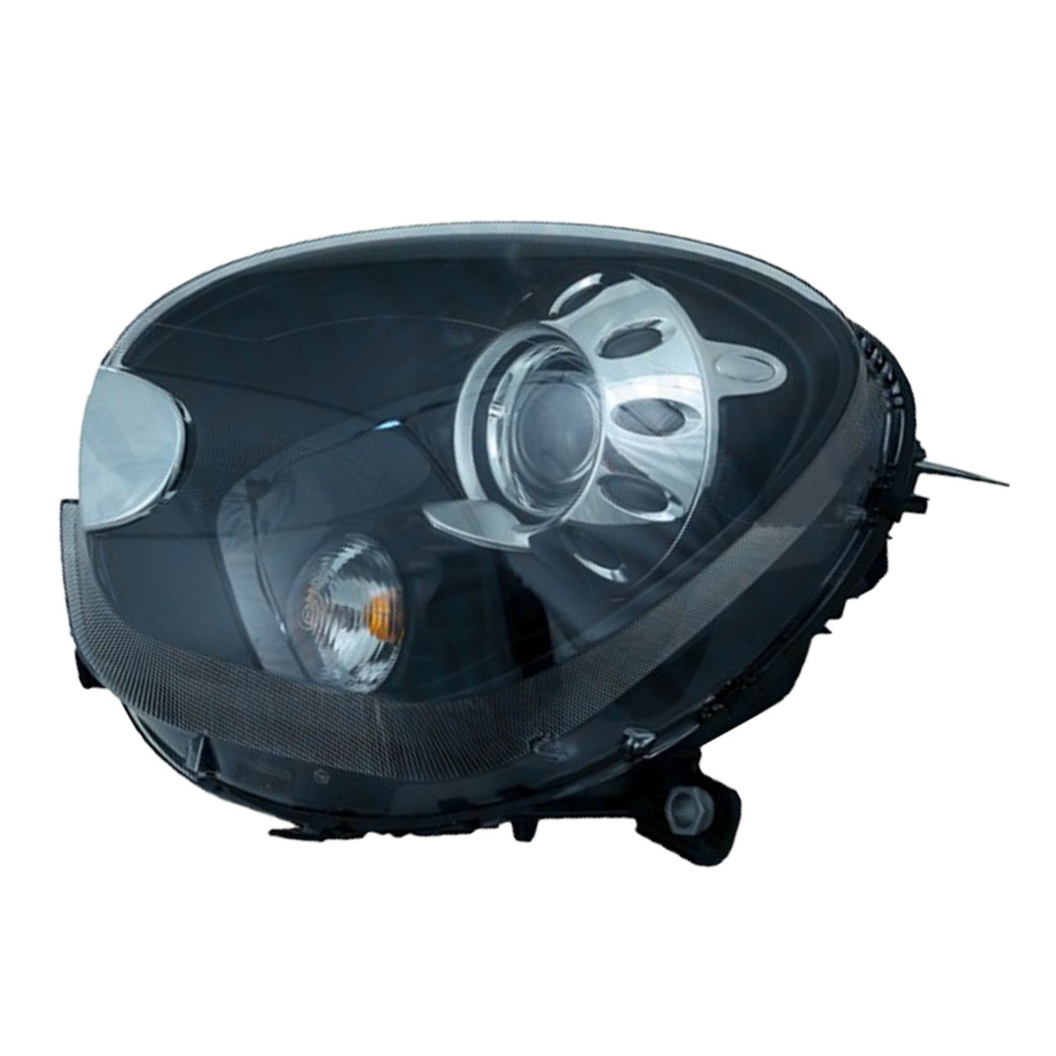 Headlight Assembly Composite Right R61 Xenon w/Adaptive Headlamps w/Black Housing for Mini Cooper Paceman 2013–2016