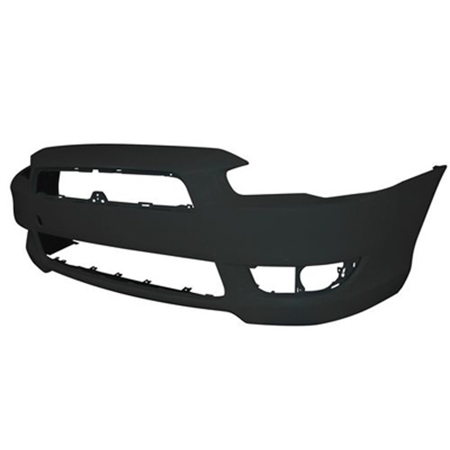 Bumper Cover Front w/o Air Dam Holes Primed CAPA for Mitsubishi Lancer ES DE ES Sportback 2008–2015