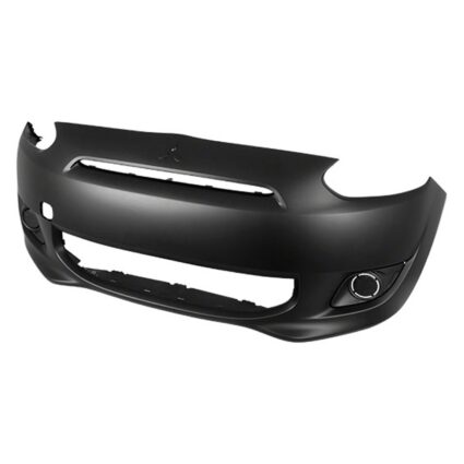 Bumper Cover Front w/o Fog Lamps Primed CAPA for Mitsubishi Mirage DE 2014–2015