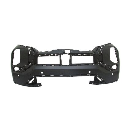 Bumper Cover Front w/o Headlamp Washers w/Parking Sensors Primed CAPA for Mitsubishi Outlander 2022–2024