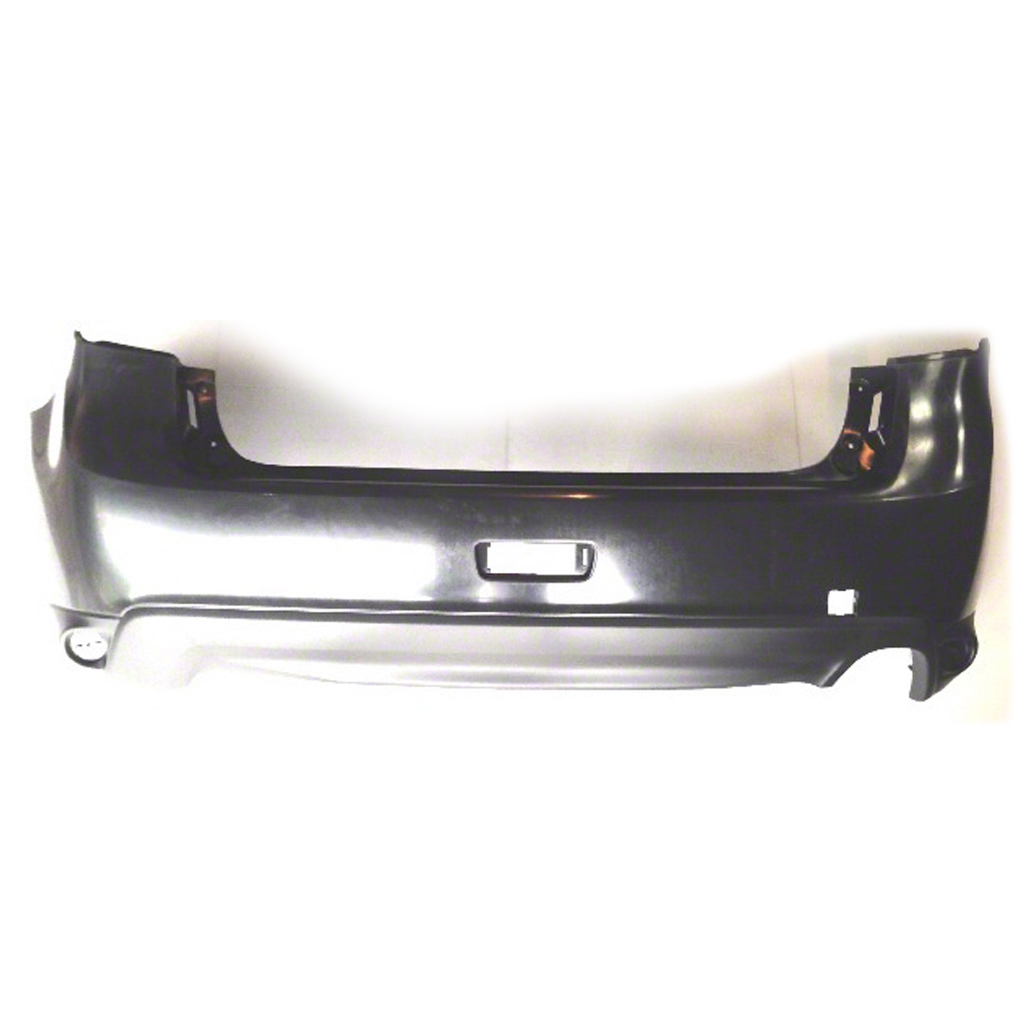 Bumper Cover Rear w/Textured Lower w/o Flare Holes Primed CAPA for Mitsubishi Outlander Sport RVR