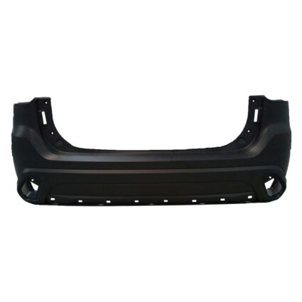 Bumper Cover Rear w/Wheel Opening Molding w/o Park Sensors Textured Lower Primed CAPA for Mitsubishi Outlander 2016–2018