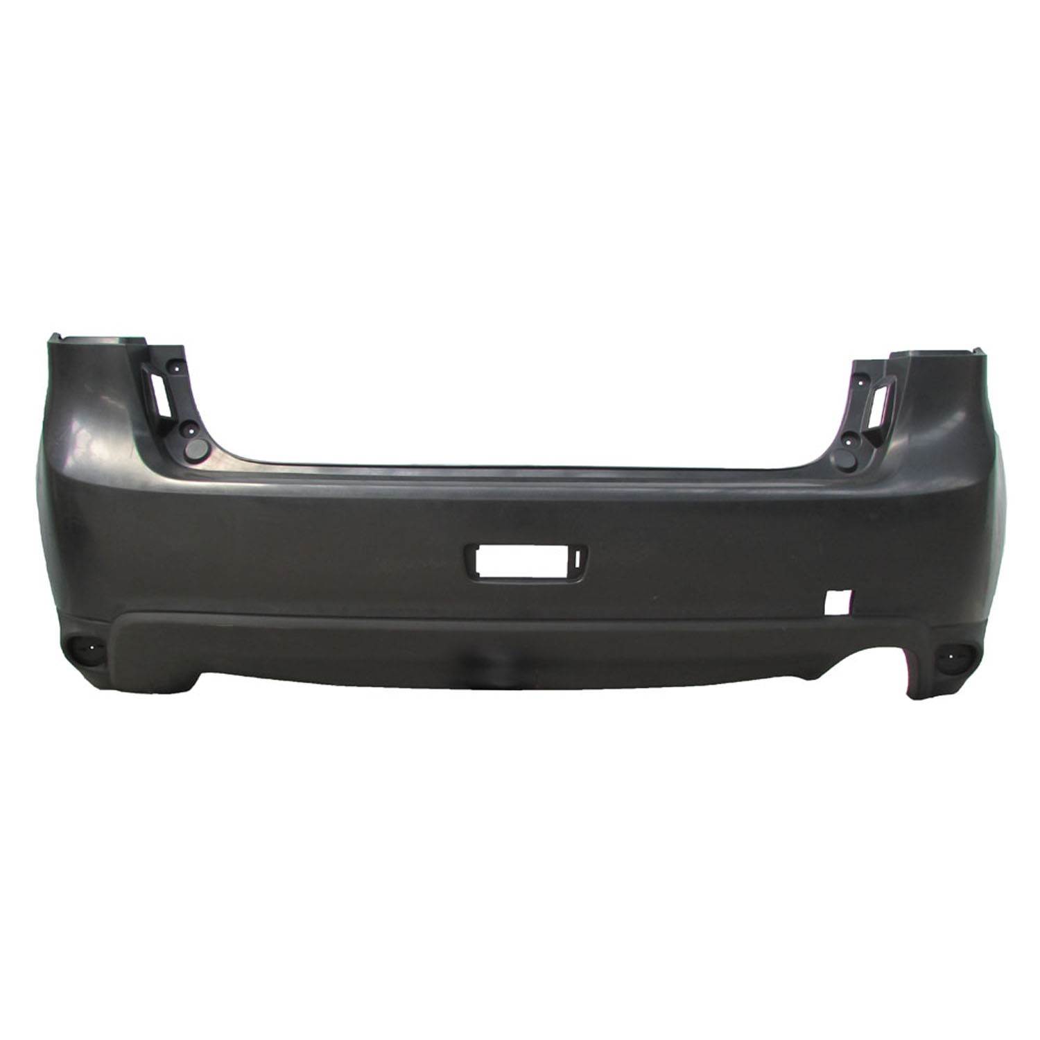 Bumper Cover Rear w/Textured Lower w/Flare Holes Primed CAPA for Mitsubishi Outlander Sport RVR