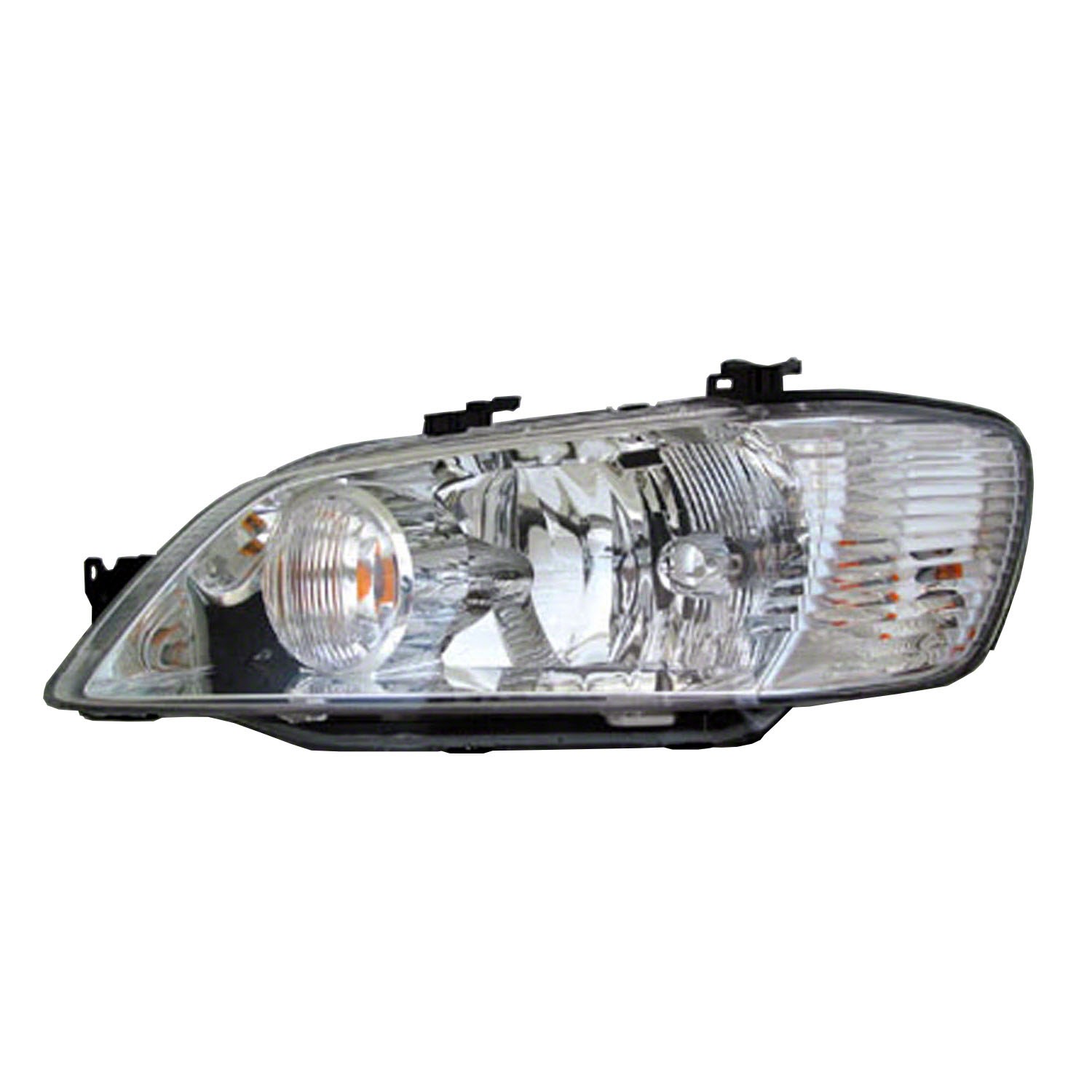 Headlight Assembly Composite Left w/Chrome Bezel for Mitsubishi Lancer ES OZ Rally LS 2002–2003