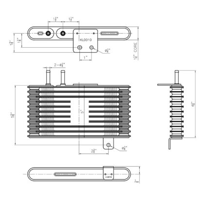 Automatic Transmission Oil Cooler Assembly for Mitsubishi Lancer Outlander Sport RVR