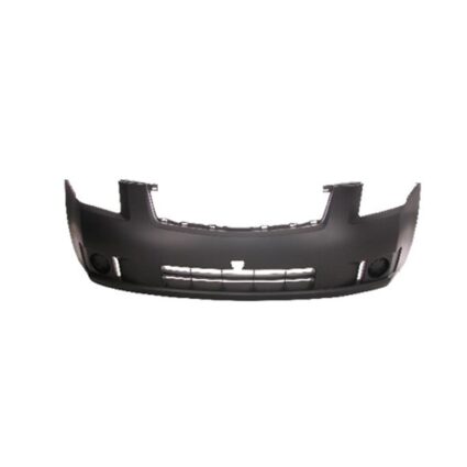 Bumper Cover Front w/o Fog Lamps Primed CAPA for Nissan Sentra 2007–2009