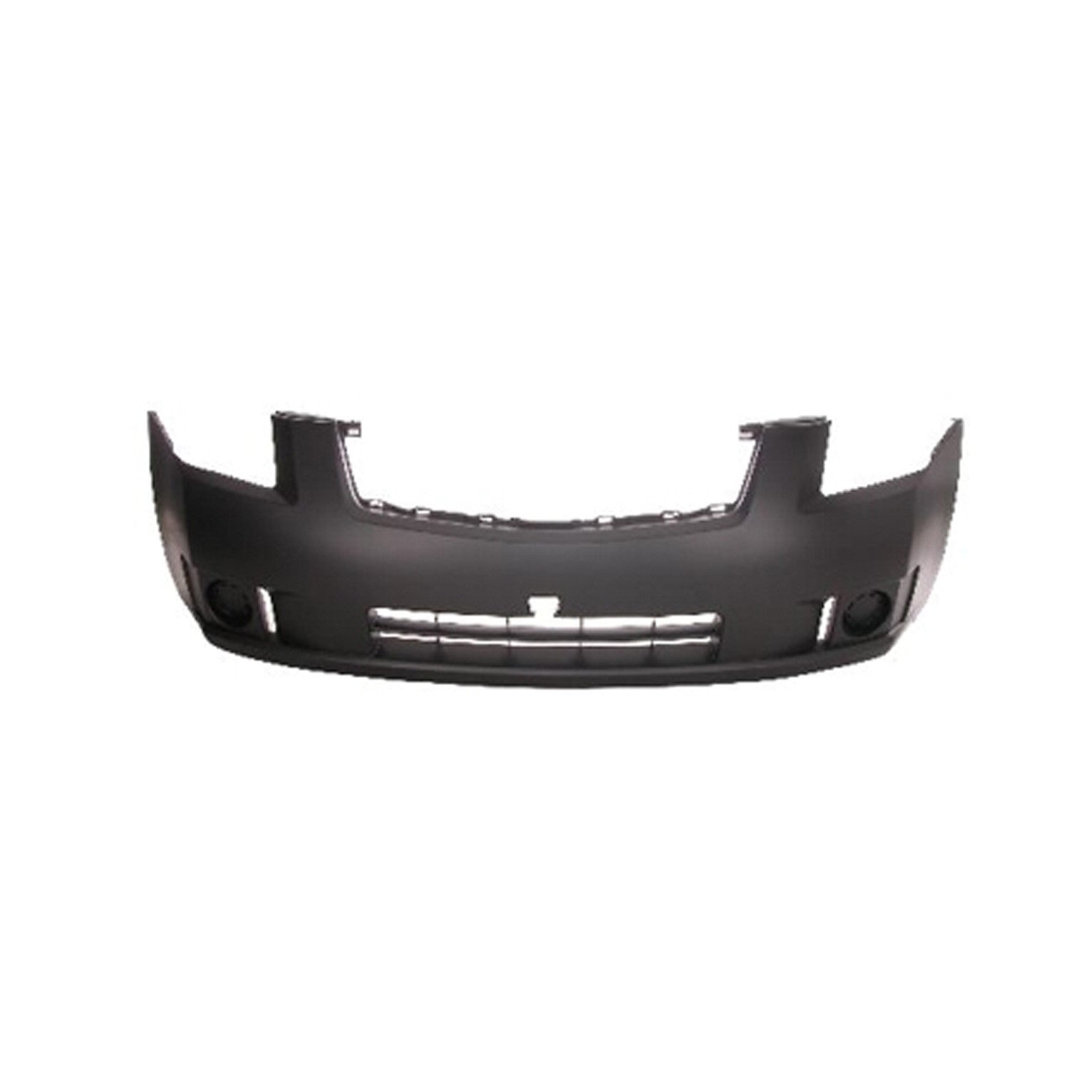Bumper Cover Front w/o Fog Lamps Primed CAPA for Nissan Sentra 2007–2009