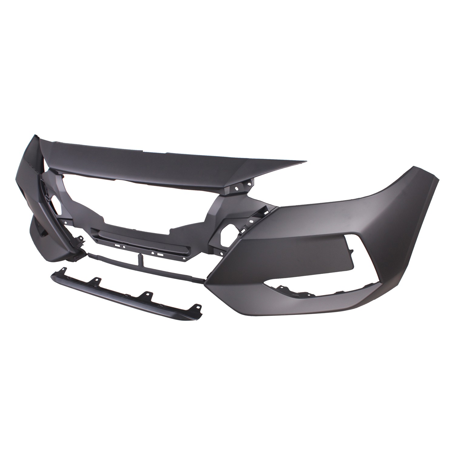 Bumper Cover Front w/o Camera Primed CAPA for Nissan Sentra S SV S Plus 2020–2023