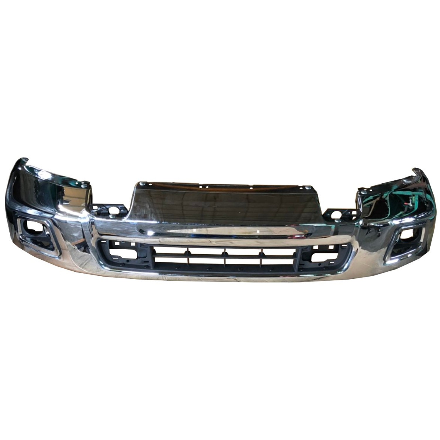 Bumper Face Bar Front w/o Parking Sensor Chrome for Nissan TITAN XD Crew Cab Pickup Standard Cab Pickup 2016–2019