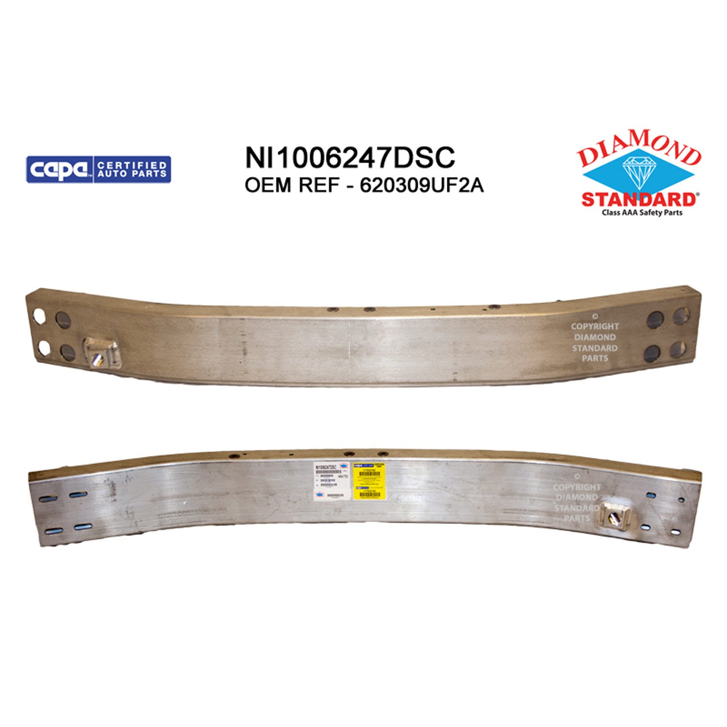 Bumper Cover Reinforcement Front To 5-19 CAPA for Nissan Murano 2015–2019