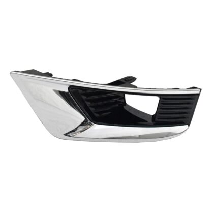 Bumper Insert Front Left Fog Lamp Bezel w/Fog Lamps Gloss Black/Chrome for Nissan Armada S SL Platinum SV 2021–2023