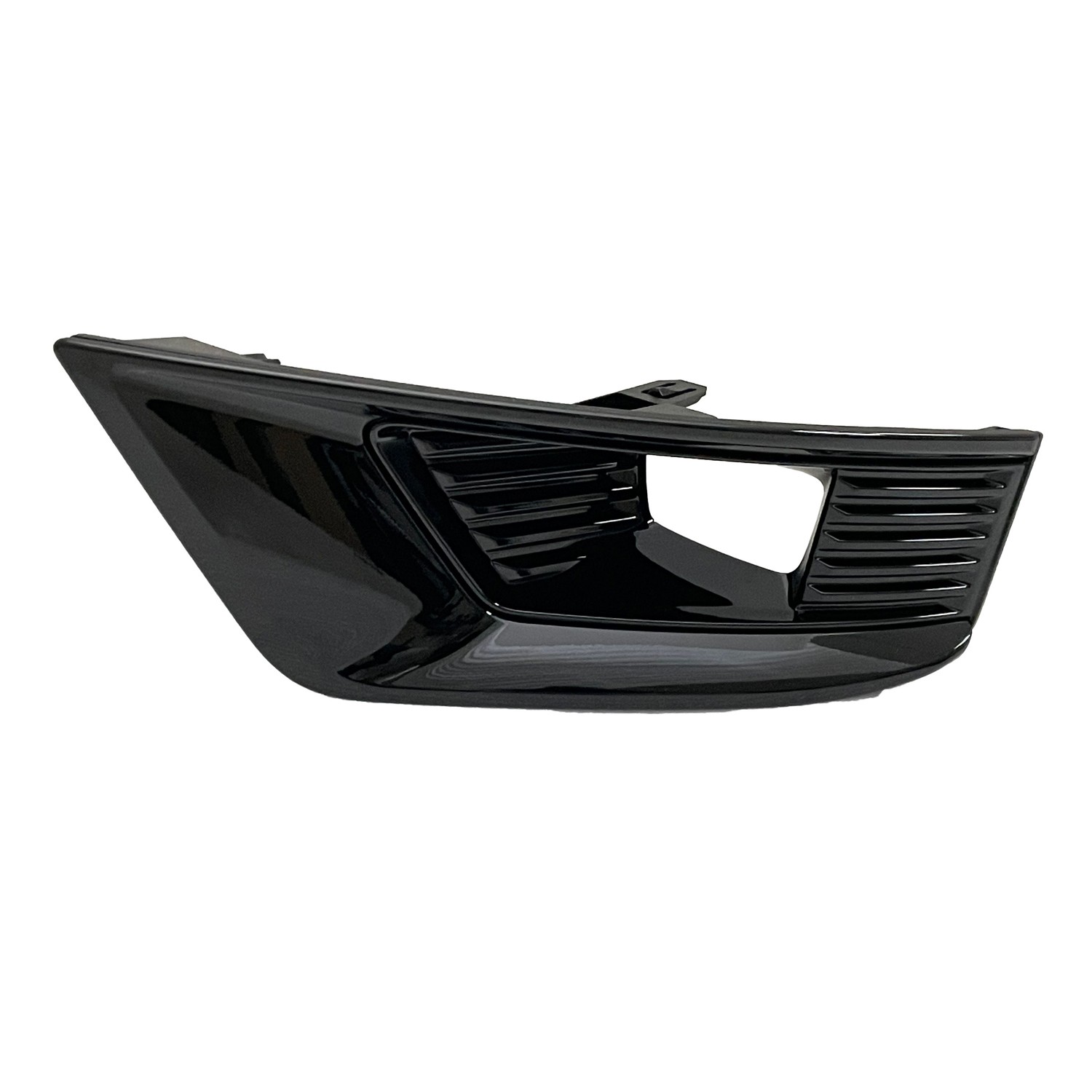Bumper Insert Front Left Fog Lamp Bezel w/Fog Lamps Gloss Black for Nissan Armada Midnight Edition 2021–2023