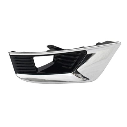 Bumper Insert Front Right Fog Lamp Bezel w/Fog Lamps Gloss Black/Chrome for Nissan Armada S SL Platinum SV 2021–2023