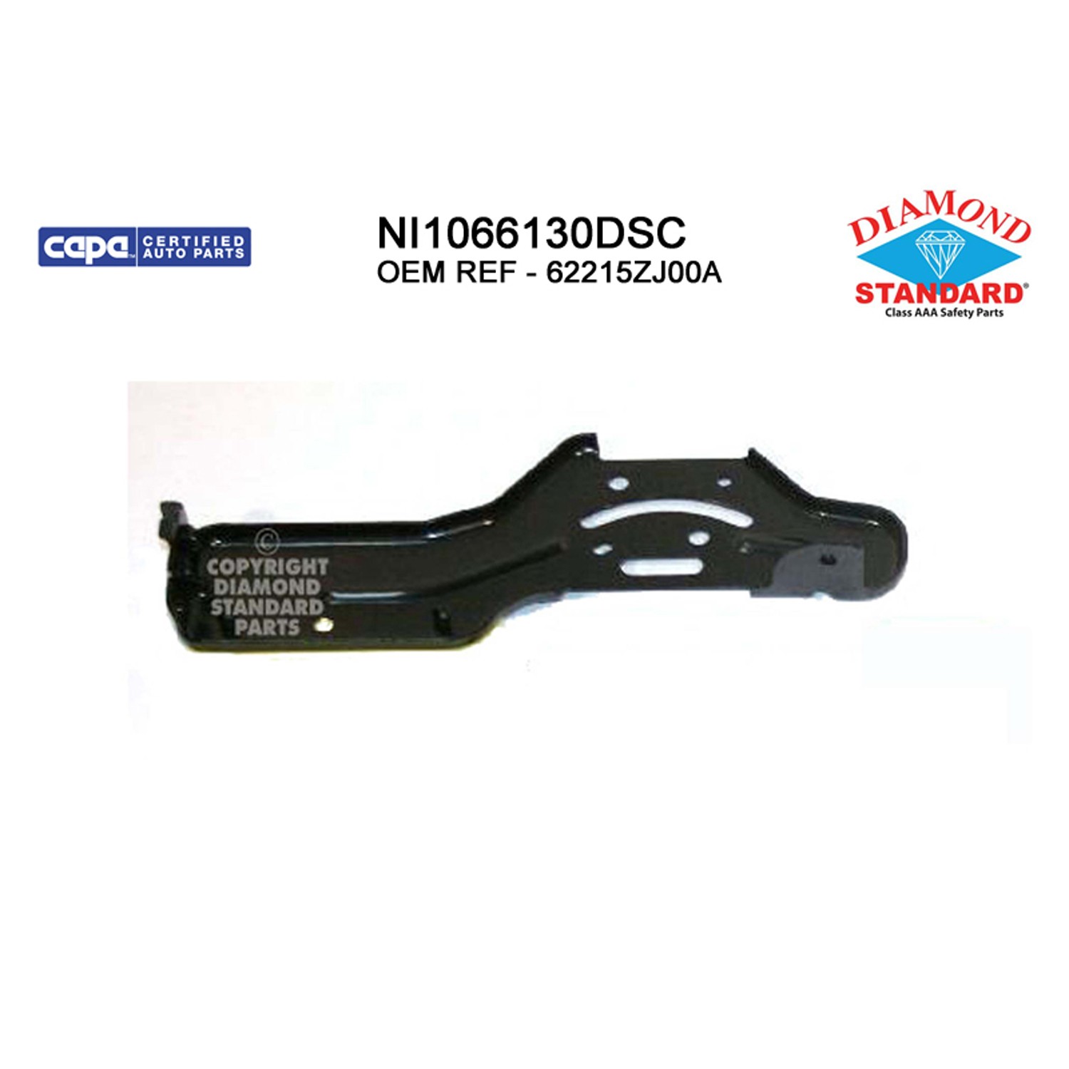 Bumper Bracket Front Left Bumper Stay CAPA for Nissan Armada Pathfinder Armada TITAN