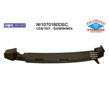 Bumper Impact Absorber Front CAPA for Nissan Versa Sedan 2015–2019