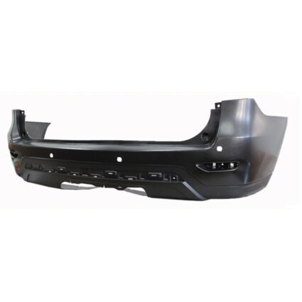 Bumper Cover Rear w/Object Sensors w/Towing Hitch Textured Lower Primed for Nissan Pathfinder 2013–2016