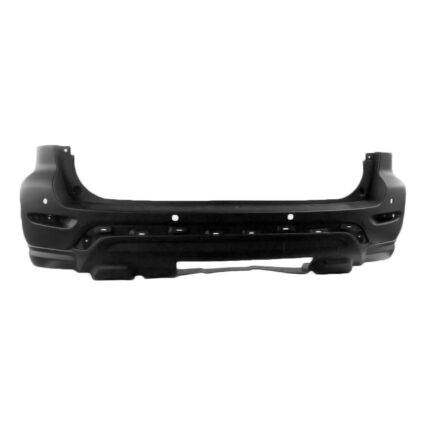 Bumper Cover Rear w/Park Assist w/Towing Hitch Primed CAPA for Nissan Pathfinder 2017–2020